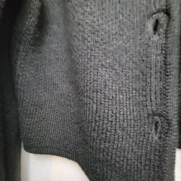 Divided Black Knit Button Cardigan Size Small - Picture 6 of 8